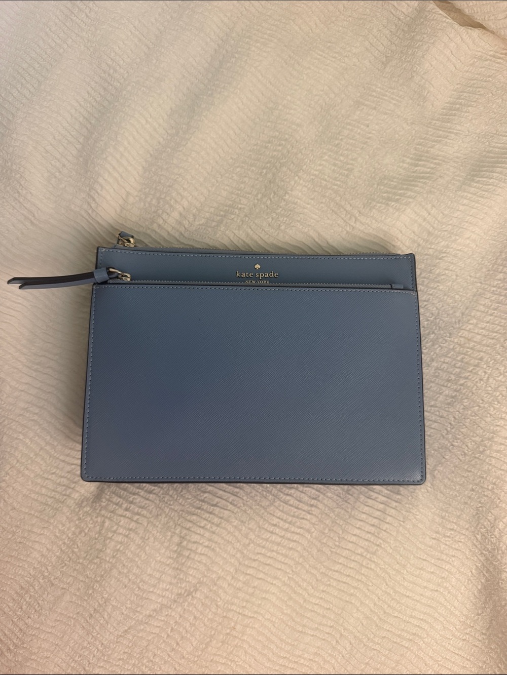 kate spade Blue Leather woman bag with strap